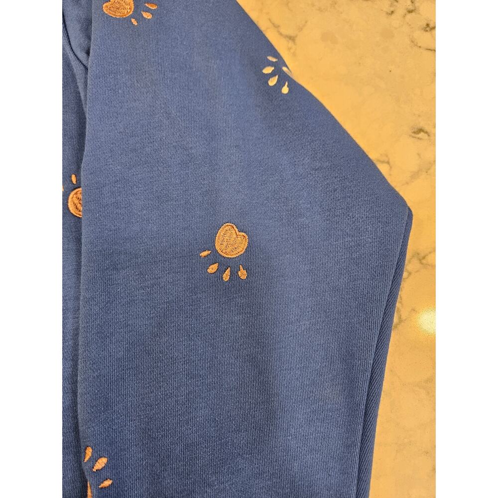 Quacker Factory 1X Embroidered Paw Print Sweatshirt Plus Size Cozy Pet Lover Top - Picture 10 of 10